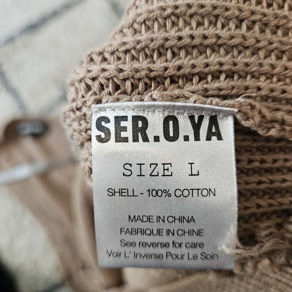 SER.O.YA Sweater Vest Mini Dress With Distressed Edges Large - Picture 6 of 6